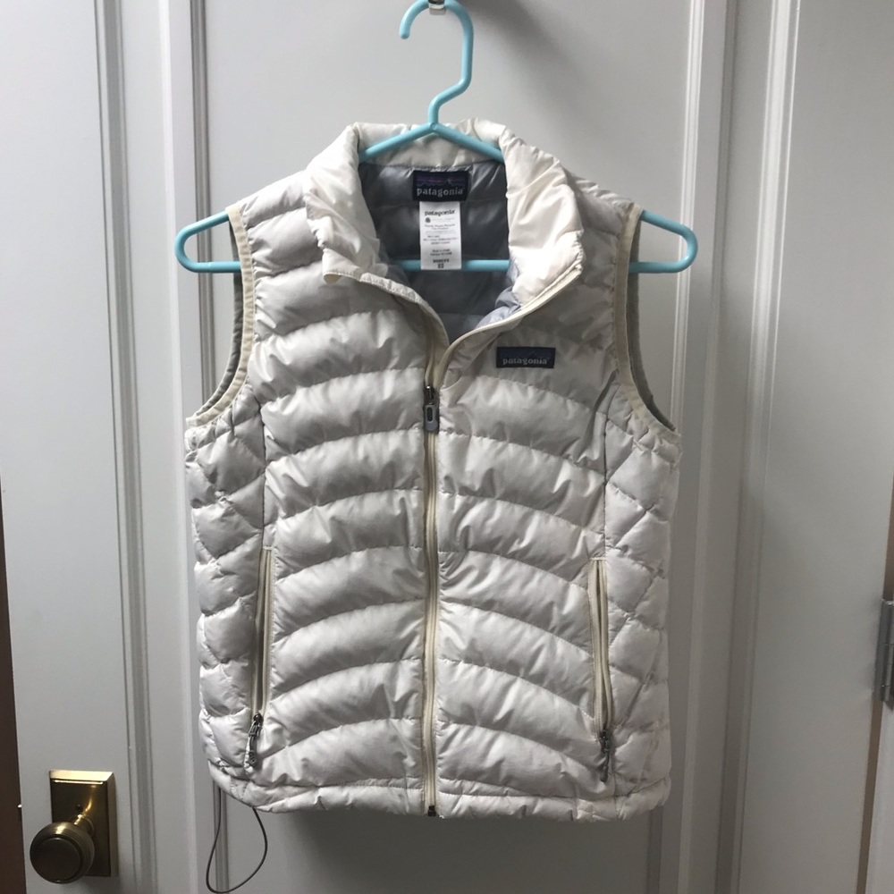 Patagonia White Puffer Vest